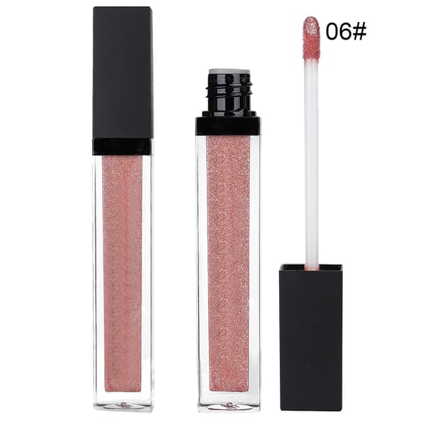 Glitter Ögonskugga Långvarig Flytande Läppstift Ögonmakeup Kosmetika 06#