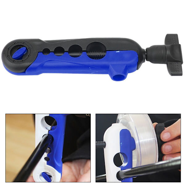 Fishing Reel Spooler Winder Multifunktion Snabb Sea Rod Casting Line Wrapper Tillbehör blå svart