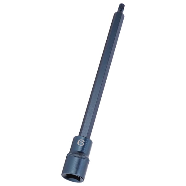 Socket Bit 12-punkts S2 Legert Stål Blånering Hurtignøkkel Skrutrekker Tilbehør 1/2x200xM6