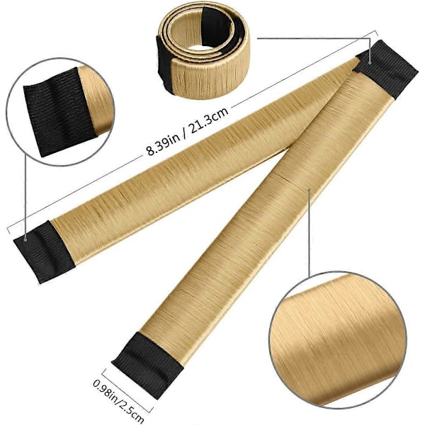 6 st Hårstylingverktyg Hårband Hårknut Maker Set Håraccessoar för Flickor Kvinnor (Blond, Ljusbrun, Brun)