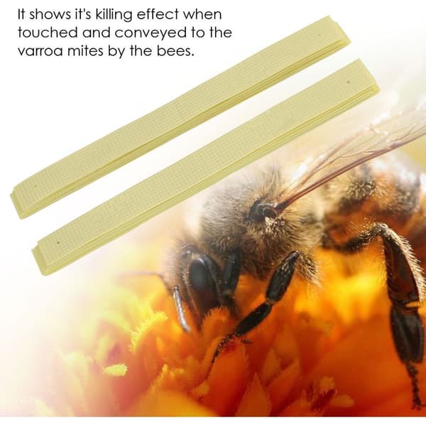 40 Fluvalinate anti-varroa strimler for bikuber, effektiv birøktbehandling mot midd, 40 stk