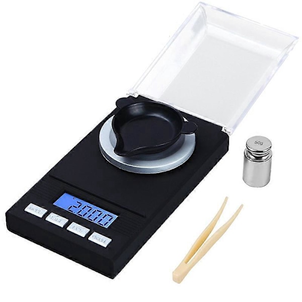 Vekt karat gull smykker veiing mini milligram elektronisk veiing gram. 10g/0.001g
