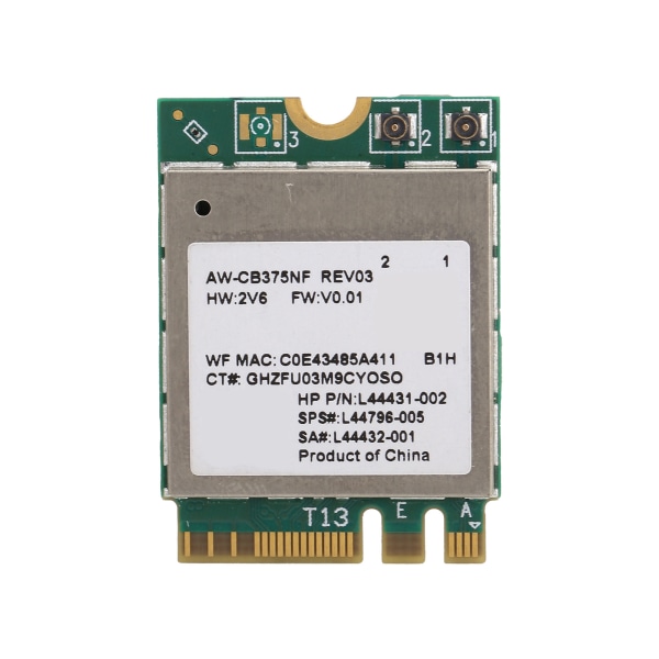 Wifi-modul 2.4/5.0GHz Bluetooth 5.0 M.2 NGFF trådlöst nätverkskort 802.11a/b/g/n/ac RTL8822CE