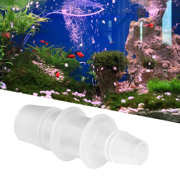 Plast Akvarium Fisketank Variabel Diameter Adapter Kobling Rett Luftpumpe Slange Tilbehør 5 stk 8mm/12mm