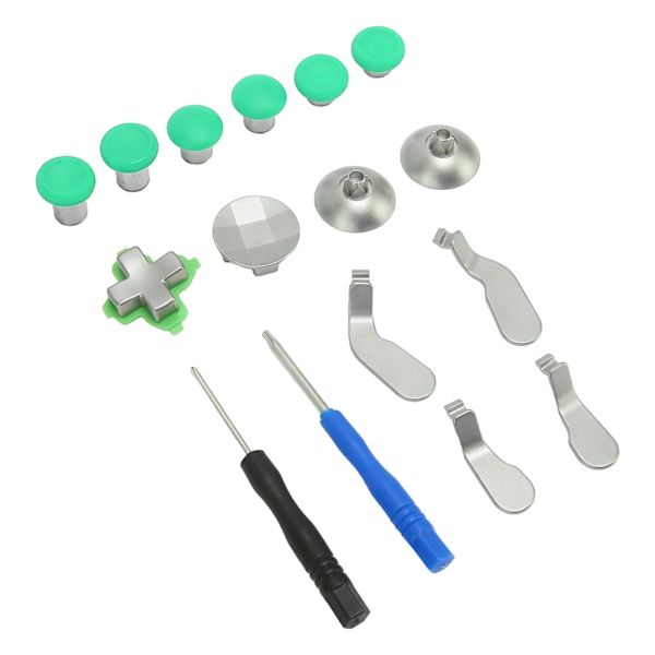 Håndtag Metal Key Paddle Sæt Professionel Aluminium Legering Udskiftning Controller Key Paddle Kit til PS4 Grøn