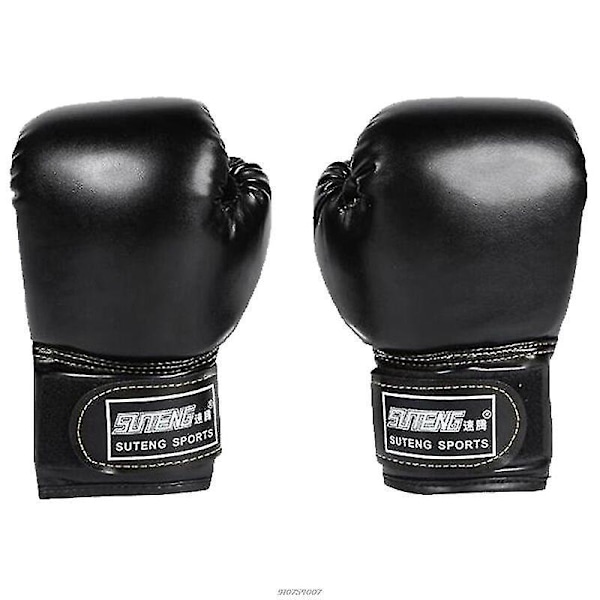 Børneboksehandsker til børn 3-10 år - Ideel til boksepose, kickboxing, muay thai, MMA-træning sort