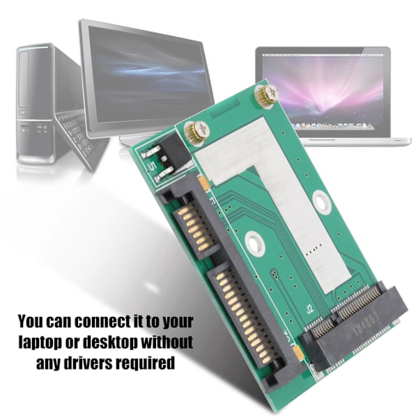 Mini PCI-E SSD til Harf Height 2,5 tommer interface SATA 3.0 Adapter Converter Riser Card