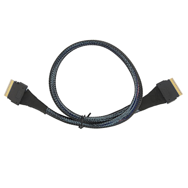 Dataoverføringskabel Slim SAS SFF-8654 8i til SFF-8654 8i 24 Gbps SAS4.0 30AWG adapterkabel0,5 m / 0,5yd