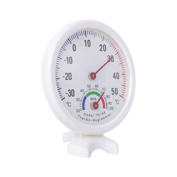 TH108 Analog Inomhus Temperatur Luftfuktighetsmätare Termometer Hygrometer -30~50°C H