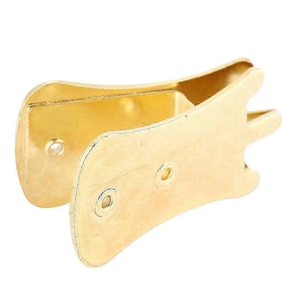 Metall Demper Musikkinstrument Tilbehør Bærbar for Erhu KaO hu G hu (Gullfarget)