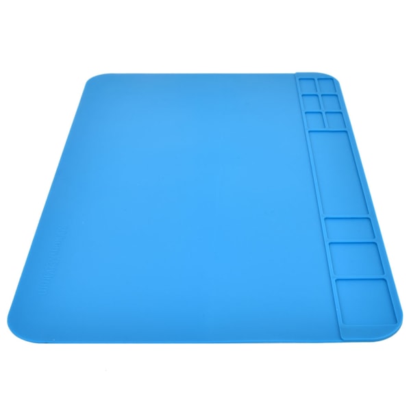 1 stk Varmeisolering Silikone Pad Mobiltelefon Computer Reparation Demontering Arbejdsstation Desktop Mat-blå