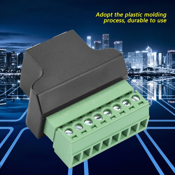 Ethernet RJ45 Naaras - ruuviliitin 8-nastainen CCTV digitaalinen DVR-sovitinliitin