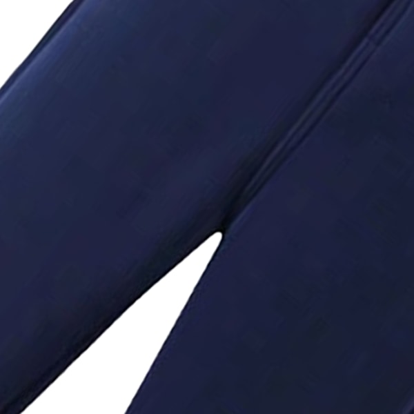 Barn Fleece Sweatpants Elastisk Midja Super Mjuk Bomull Casual Varma Fleece Byxor för Utomhus Vinter Blå M