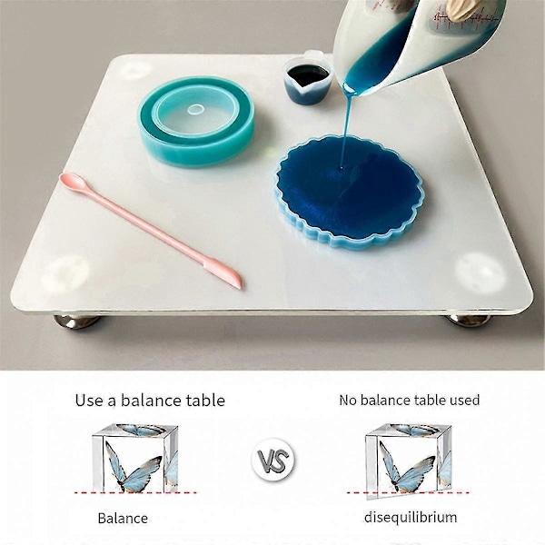 Nivelleringsplade kompatibel med Resin, Justerbart Præcisionsnivelleringsbord kompatibelt med Resinate, Nivellering Epoxy Resin Ac