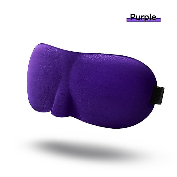 3 Pack Soft Memory Foam Sleep Mask for Sleeping, Travel, and Light Blockout Purple