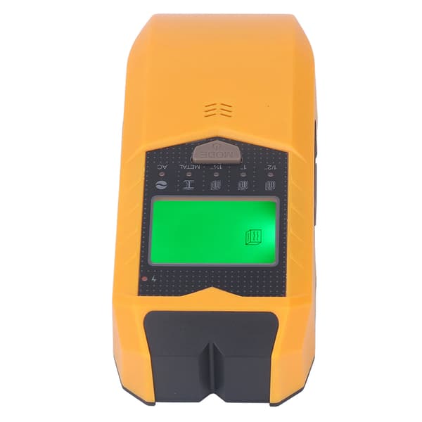 Stud Finder Vægscanner Sensor 5 Tilstande Håndholdt Detektor LED Display til Træ AC Ledning Center Kant Gul