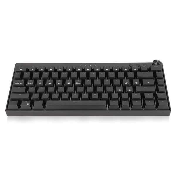 Mekanisk tangentbord 82 tangenter RGB-bakgrundsbelysning 3 anslutningslägen Ergonomisk design Spel tangentbord för kontor Blå brytare