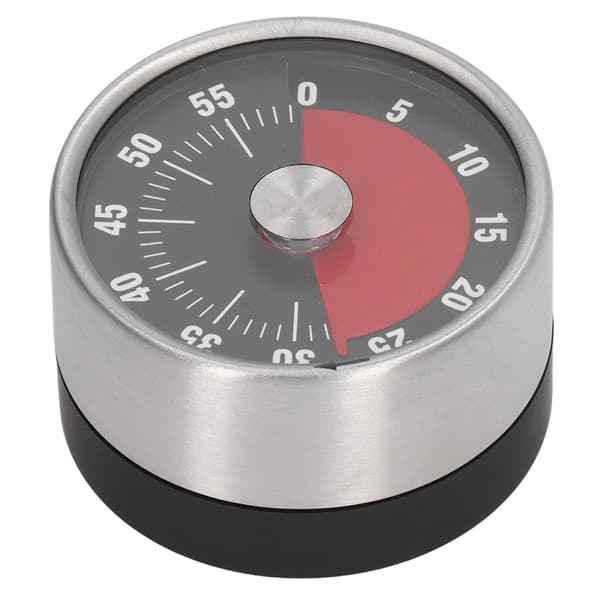 Magnetisk timer magnetdesign rustfritt stål 70db varsel høy nøyaktighet visuell timer for kjøkken matlaging ledelse svart
