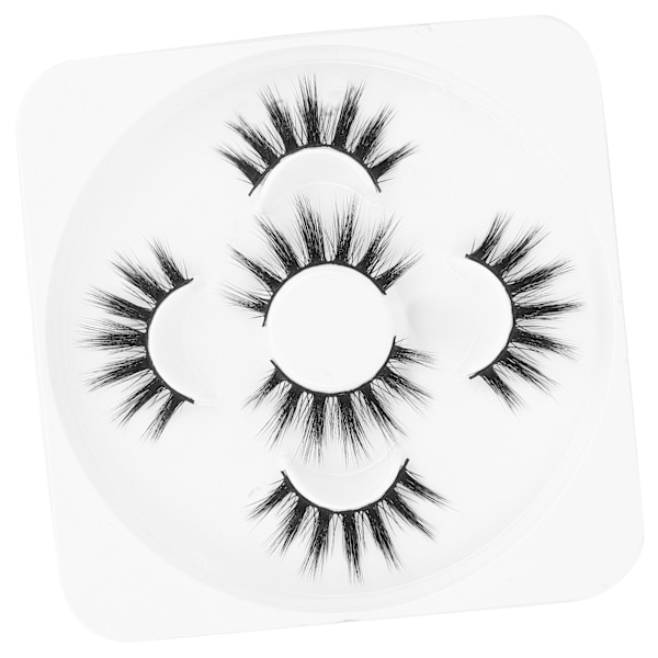 3 par långa tjocka lockiga lösögonfransar Tredimensionell makeup lösögonfransar Set807