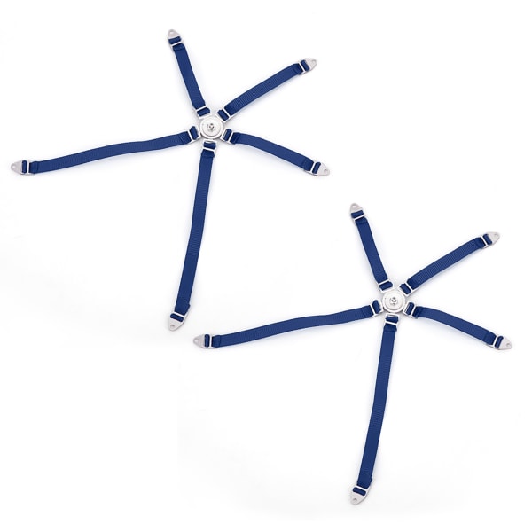 2PCS Simulerad förarsätesbälte Säkerhetssimuleringsrem för Axial 1/10 90018 RC Course TruckBlå