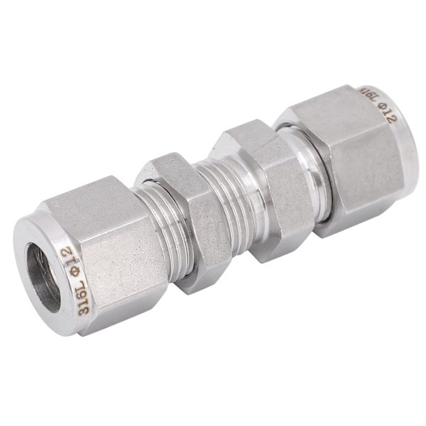 316 rustfrit stål dobbelt ferrule kompressionsfitting skotstik tilbehør Ф1/2