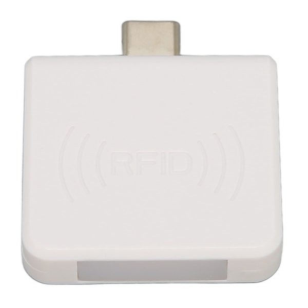RFID ID Mobiltelefon Kortläsare Typ C Gränssnitt 125Khz Bärbar Smart Card Reader Vit