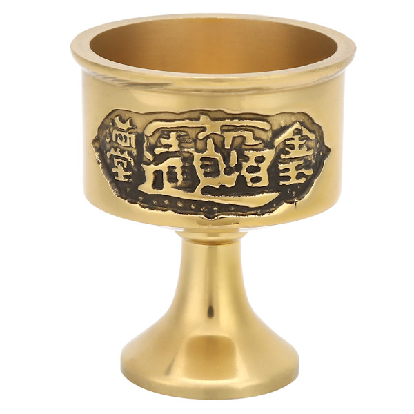 Populär Praktisk Pure Brass Cup Worship the Buddha of Water Wine Cup Worship Supply Middle