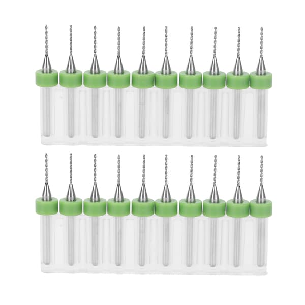 20 stk. PCB-bor Alloy Tungsten Steel Circuit Board Micro Twist Vertical Punch Tool Set
