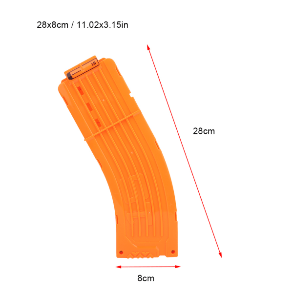 Quick Reload Clip Magazine Rund Soft Dart Kugle Erstatning til Toy Gun Accessories15 Kugle