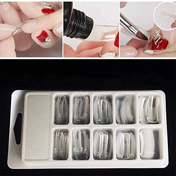 3 kpl 15 ml kynsienpidennysgeeli tekokynsillä Nail Reconstruction Kit Nail Art Tool Set