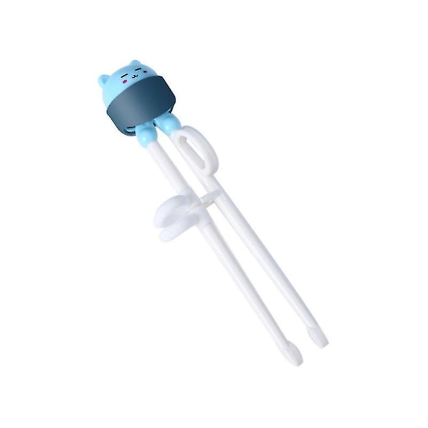 Spisepinner for babytrening for barn med anti-dislokasjonsspenne - Giftfritt materiale - Bærbar blå boks inkludert