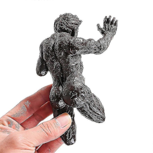Moderne 3D Gennem Væg Figur Resin Skulptur Hjemme Ornament Statue Zekai Stil A