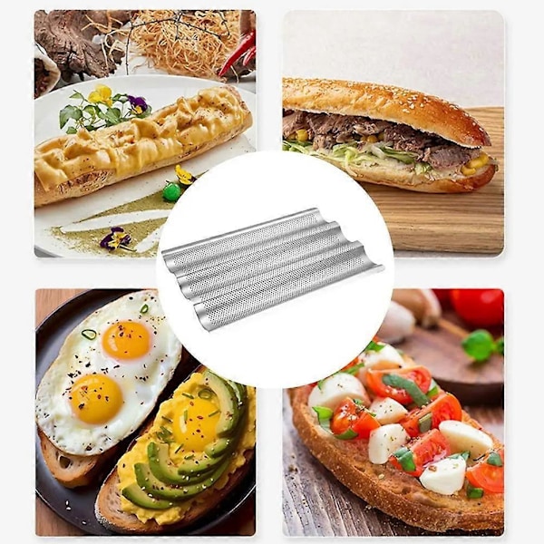 Franskbrödsform 3 Vågor Non-Stick Rostfritt Stål