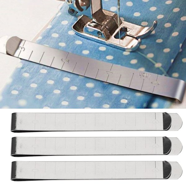 20 st Hemningsklämmor Set 3 tum Fix Metall Mätlinjal DIY Markör Symaskiner Tillbehör