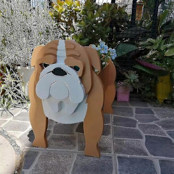 Uudet kukkaruukut Koiranistutuskone Helppo koota Toimisto Kodin sisustus Lahja Puutarha Piha Nurmikko Ulkona Pla Corgi Istutuskone