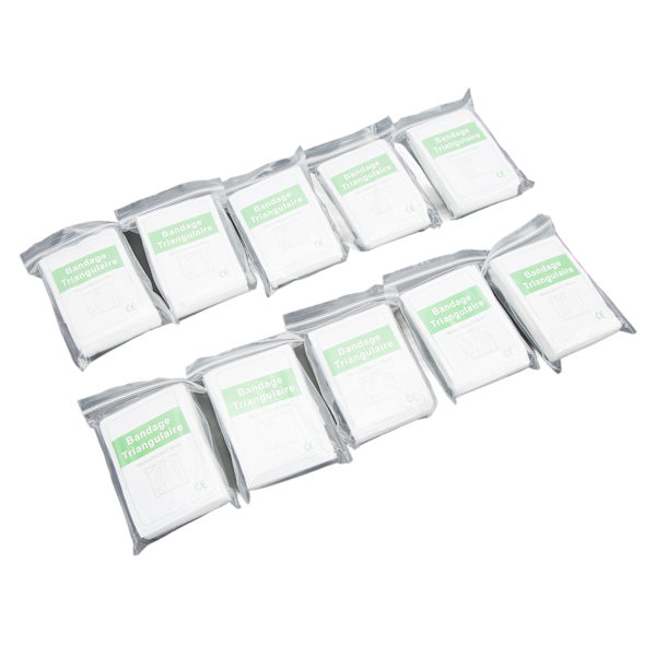 10 stk trekantede nødbandager tyk medicinsk bandage Non Woven fiksering nødbandage