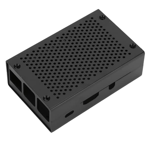 Beskyttelsesetui til Raspberry Pi 3 Kabinet i aluminiumslegering med køleventilator