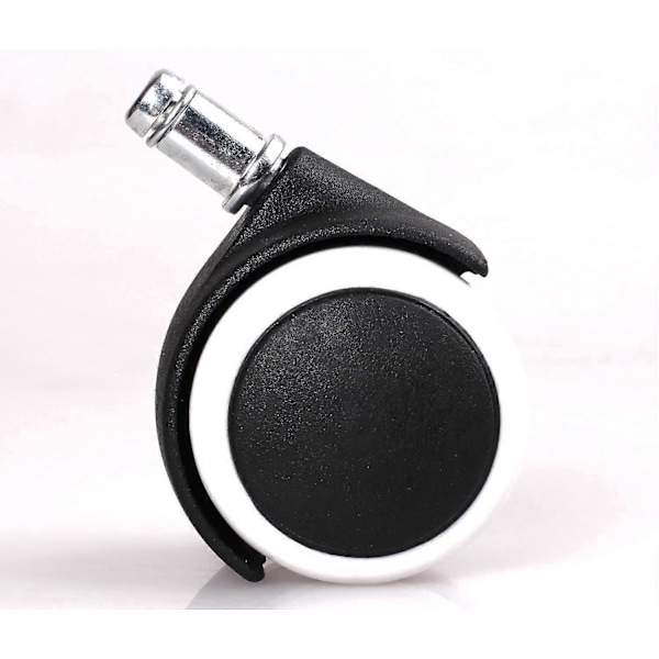 Sett med 5 harde gulvhjul 11mm - for kontorstol, 11/50 mm, Hvit, KXD3200 Svart