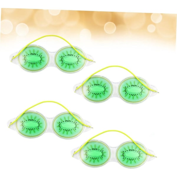 Kiwi Pattern Cooling Eye Gel Mask - Set om 4 (19*7cm)