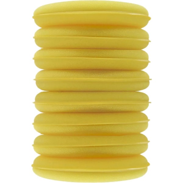 Pakke med 8 Skum Bil Applikator Pads - Gul - 10cm