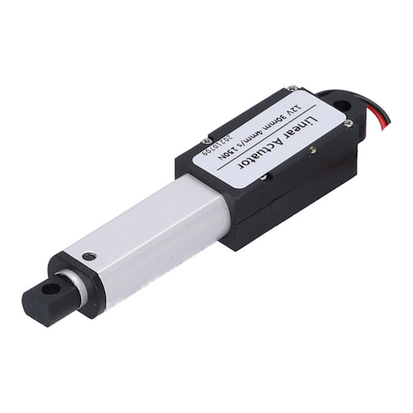 Lineær aktuator 30 mm DC 12V støyreduserende kortslutningsbeskyttelse Vanntett Mini elektrisk lineær aktuator 4 mm/s-150N