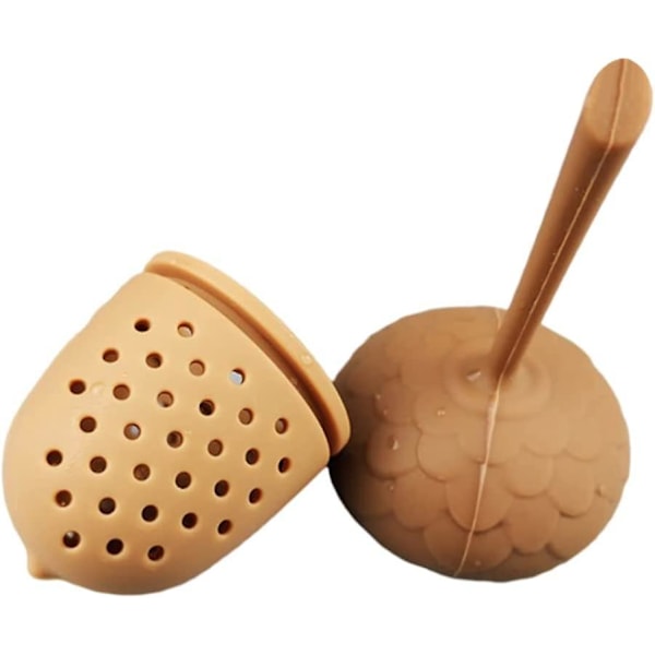 Bærbar Silikon Te-Infuser Vaskbar Løsblad Si Removable Filter til Suppe og Te