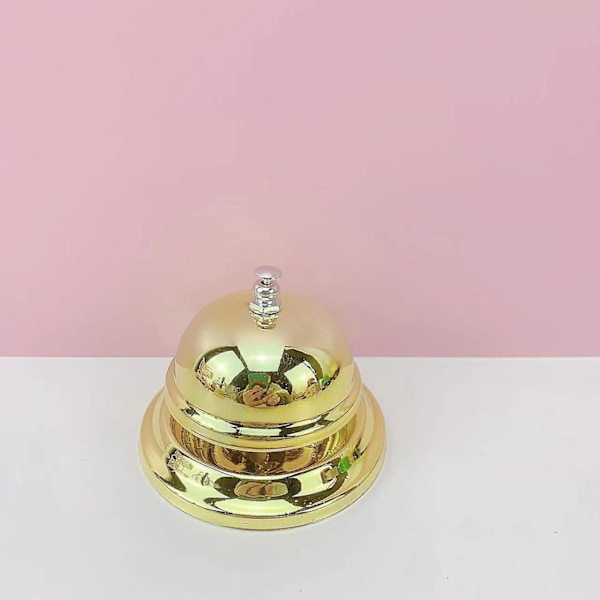 Elegant Guld Serviceklocka för Receptioner, Restauranger, Klassrum och Hem