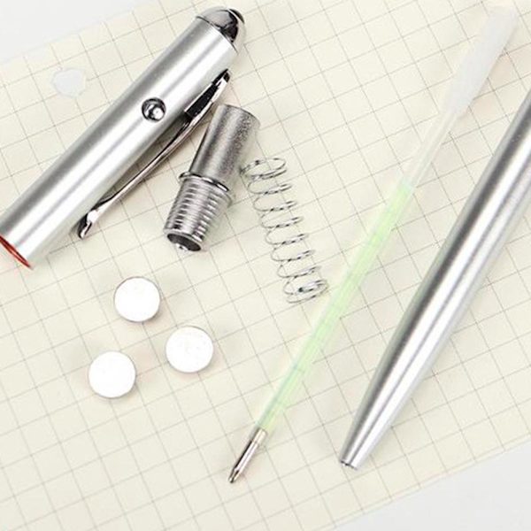 2 stk Invisible Ink Pen med UV-lys til hemmelig besked Falsk regning Detector Pen Party favoriserer fødselsdag juletaske gave til børn