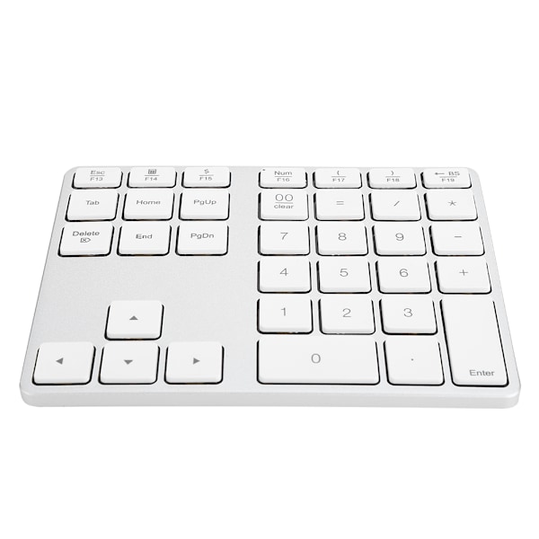 Mini numerisk tastatur for Bluetooth 3.0 aluminiumlegering innebygd litiumbatteri