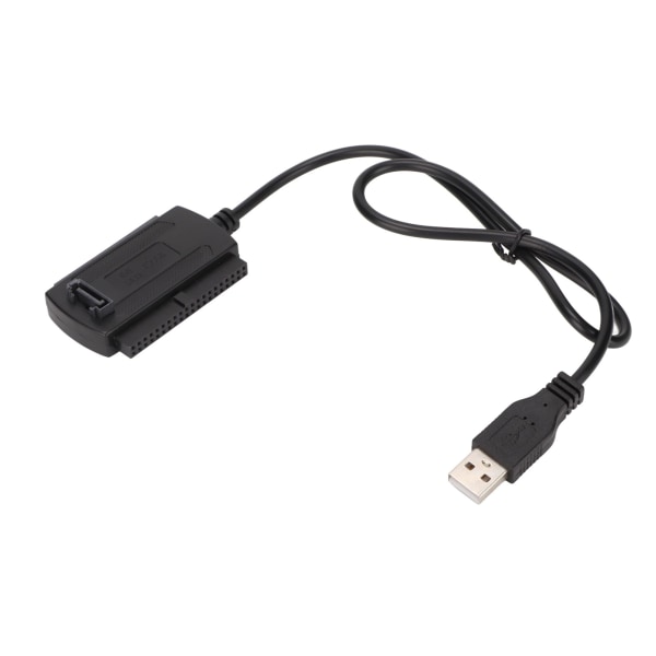 SATA PATA IDE -aseman ja USB 2.0 -sovittimen muunnoksen kaapeli kovalevyn kiintolevylle 2,5 tuumaa 3,5 tuumaa ulkoisella AC- power 100–240 V EU-pistoke