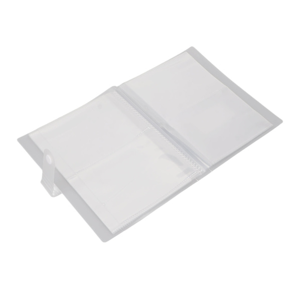 80 platser Nail Art Sticker Förvaringsbok Stor kapacitet Frostad Transparent Tom Nail Art Sticker Fotoalbum
