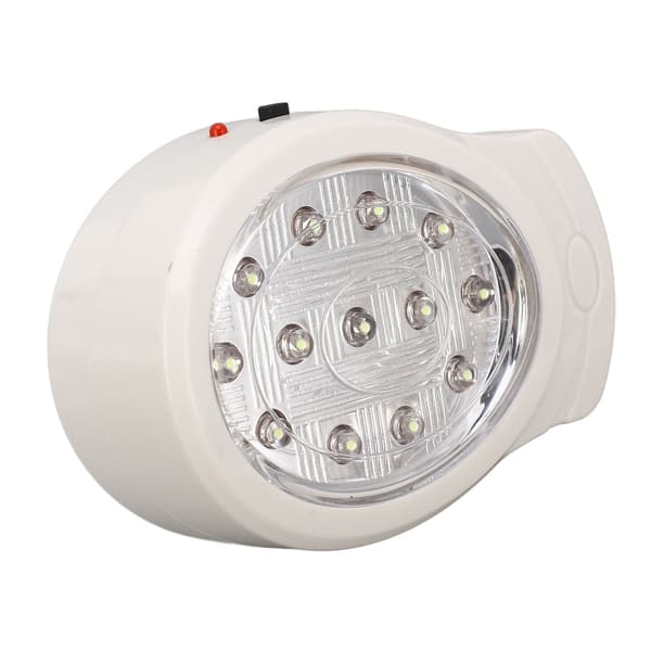 LED Nødlys 2W Kald Hvit 2 Gir Energibesparende Oppladbart Plug-in Strømbruddlys AC110‑240V EU-plugg