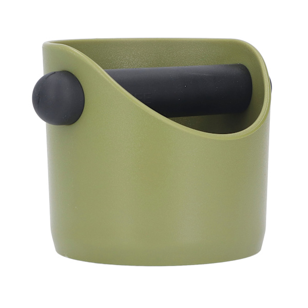 Kaffe Knock Box Plast Gummi Grind Avfallsbeholder Dump Bin med Bar for Kaffe Bar Kjøkken Grønn