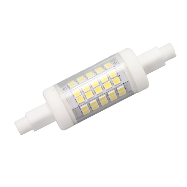 R7s LED-lampa 80 mm 5 W dubbeländad strålkastare med 60 LED 6000 K vitt ljus majsbelysning för utbyte 220 V